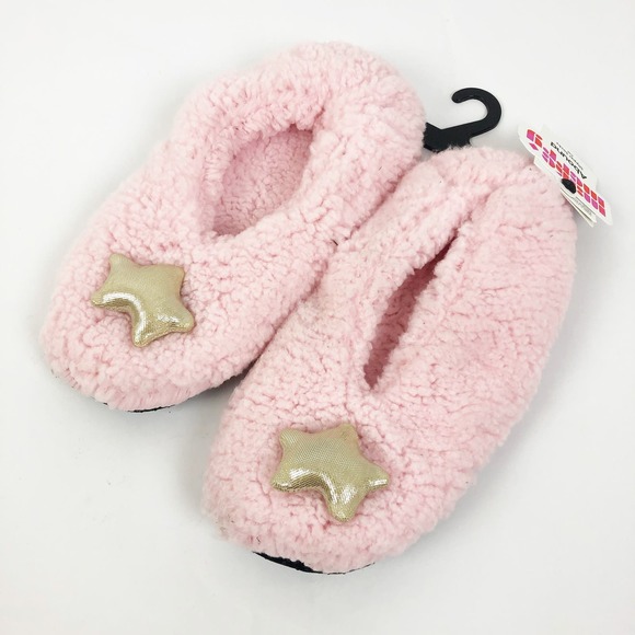 Abound Womens Slipper Socks S/M Pink Lavender Start Round Toe Comfy Sandals NWT - Picture 1 of 8